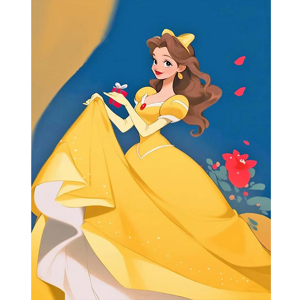 Princess Belle - Full Round Drill Diamond Painting 40*50CM