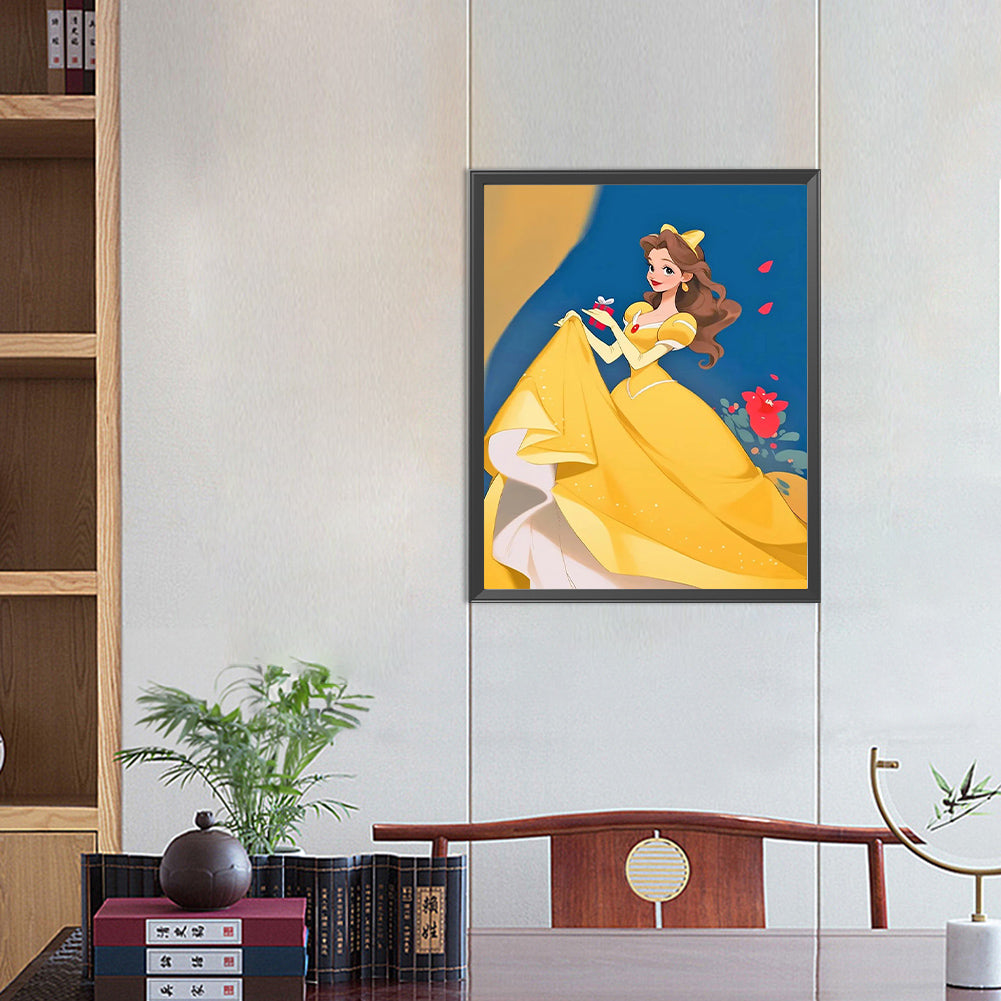 Princess Belle - Full Round Drill Diamond Painting 40*50CM