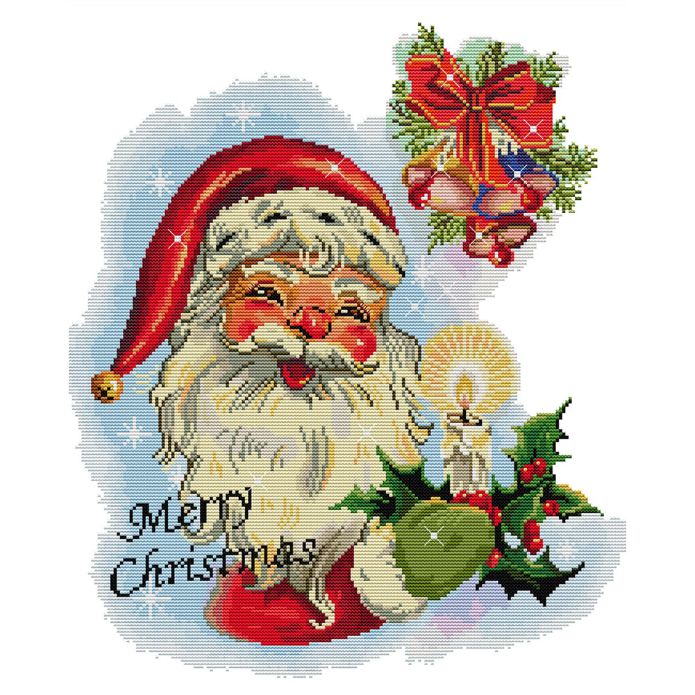 Santa Claus Twelve - 14CT Stamped Cross Stitch 40*47CM