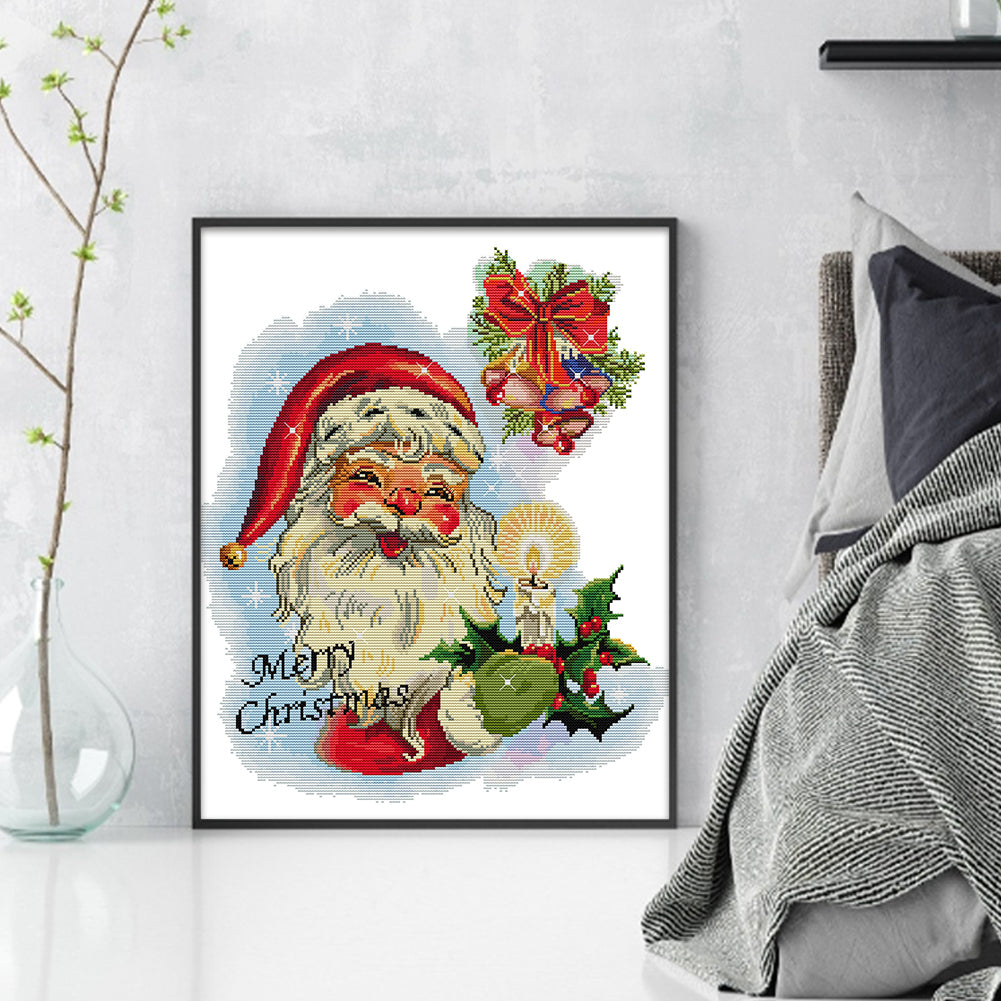 Santa Claus Twelve - 14CT Stamped Cross Stitch 40*47CM