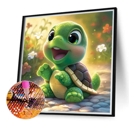 Little Turtle - Full Round Drill Diamond Painting 40*40CM