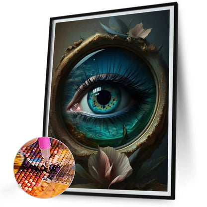 Mysterious Eyes - Full Round Drill Diamond Painting 30*40CM