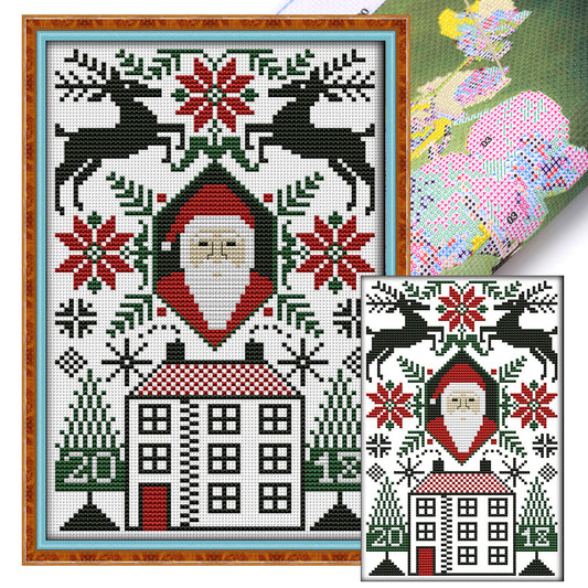 Santa Claus Ii - 14CT Stamped Cross Stitch 18*28CM(Joy Sunday)