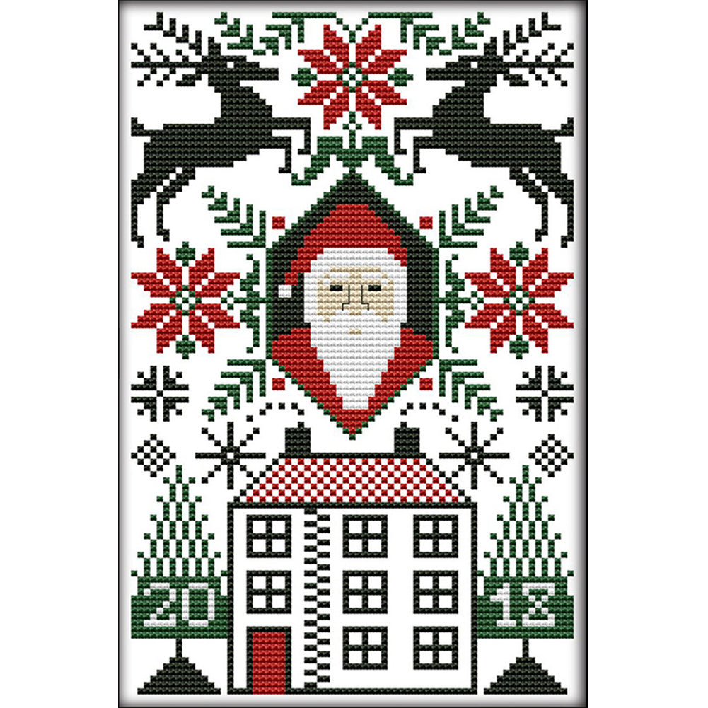 Santa Claus Ii - 14CT Stamped Cross Stitch 18*28CM(Joy Sunday)