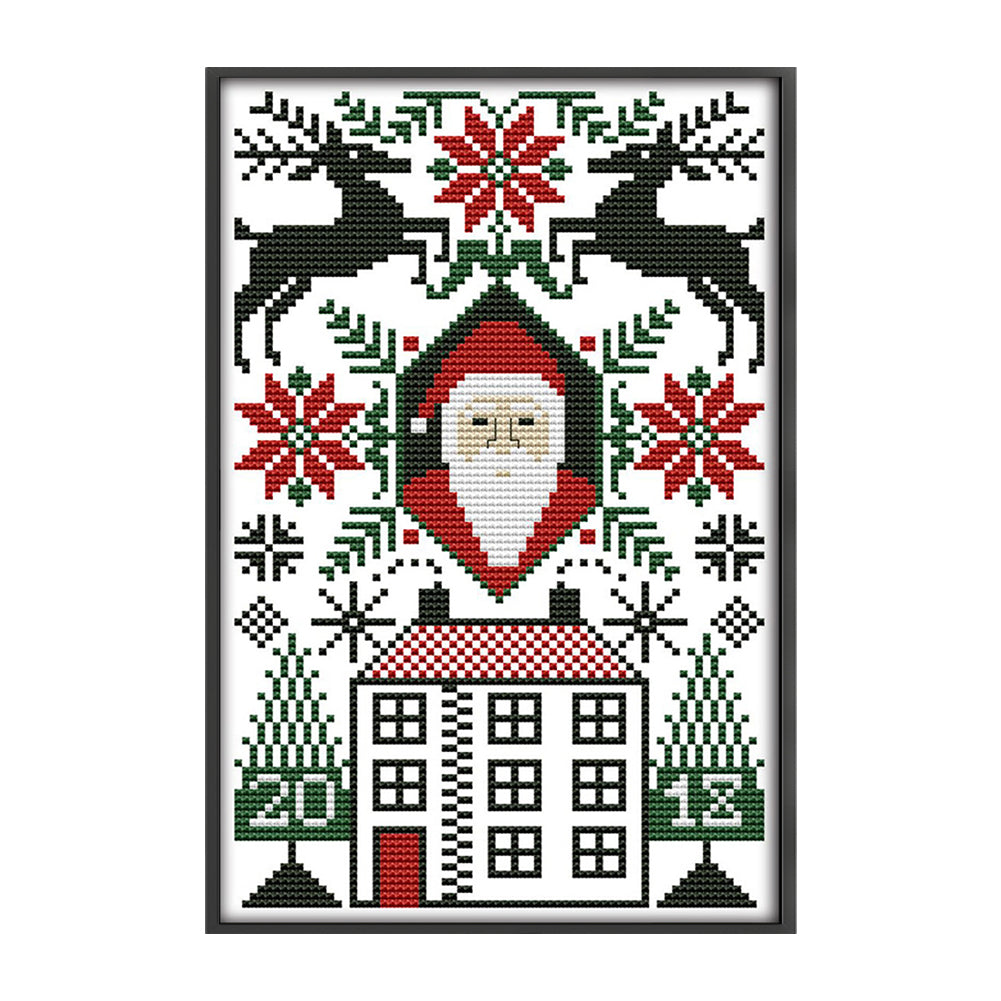 Santa Claus Ii - 14CT Stamped Cross Stitch 18*28CM(Joy Sunday)