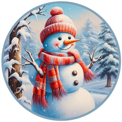 Snowman - Full Round Drill Diamond Painting 30*30CM