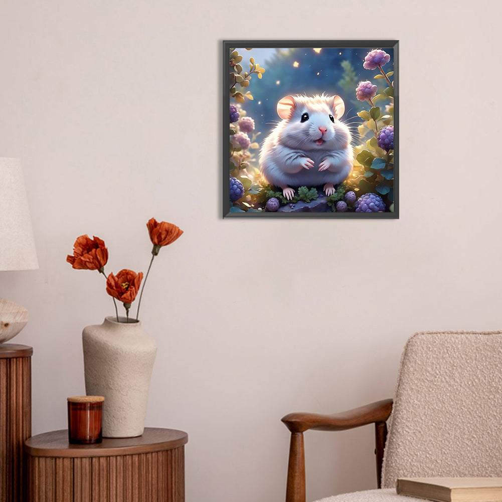 Little Hamster In The Forest - Full Round Drill Diamond Painting 30*30CM