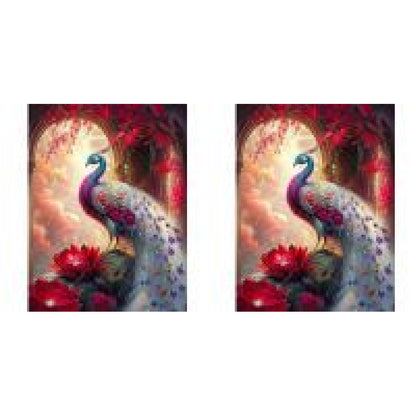 Gorgeous Peacock - Full Round Drill Diamond Painting 30*40CM