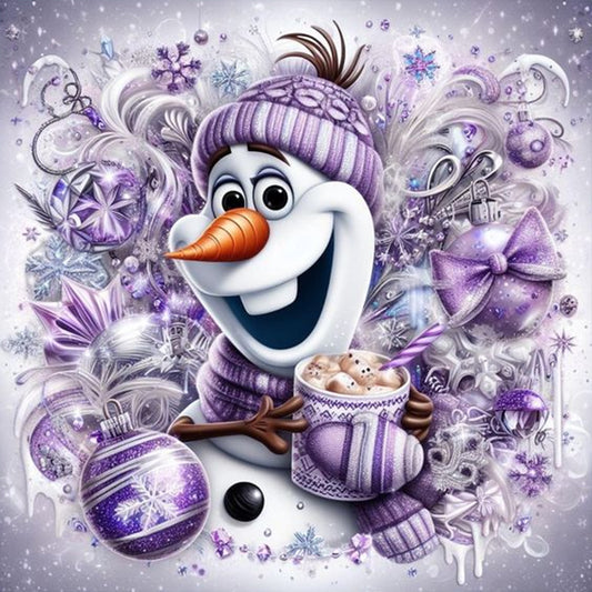 Snowman - Full Round Drill Diamond Painting 30*30CM