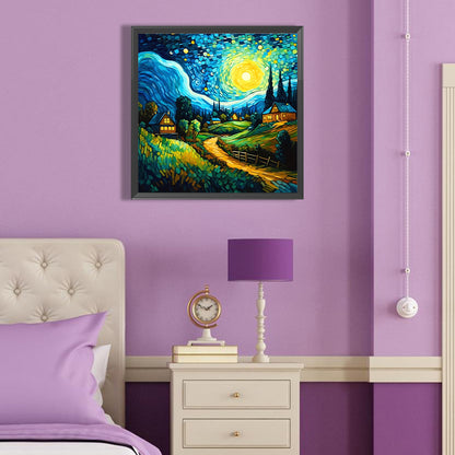 Starry Night - Full Round Drill Diamond Painting 40*40CM