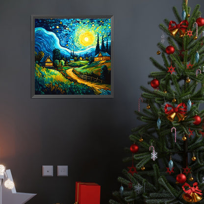 Starry Night - Full Round Drill Diamond Painting 40*40CM