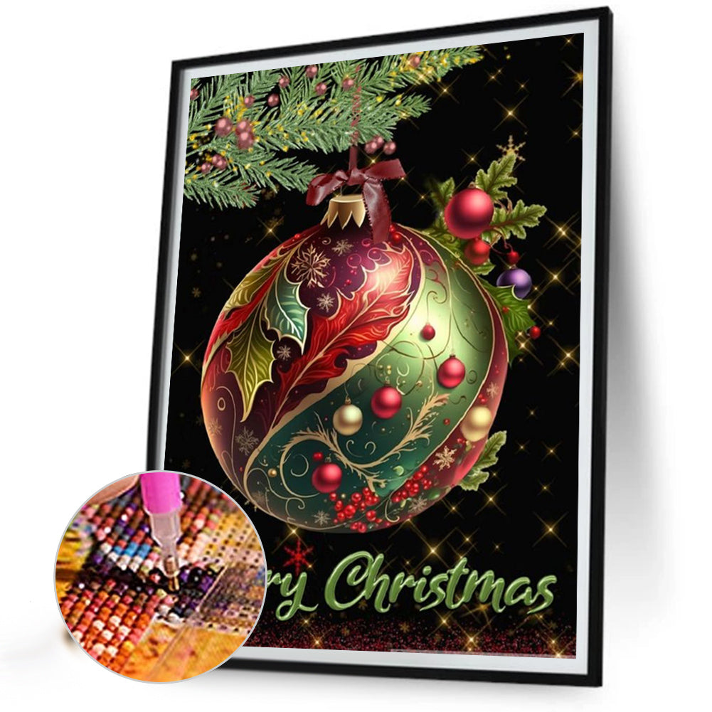 Christmas Balls - Full Square Drill Diamond Painting 30*40CM