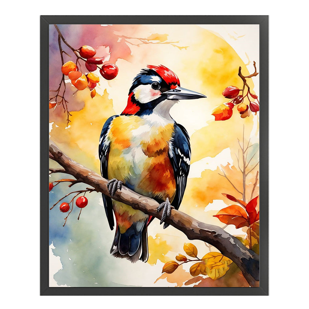 Woodpecker - 11CT Stamped Cross Stitch 40*50CM