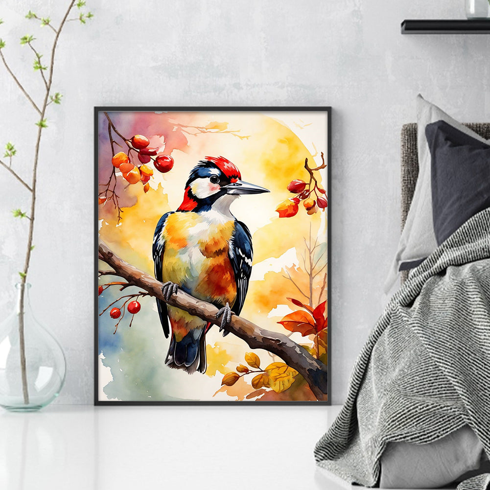 Woodpecker - 11CT Stamped Cross Stitch 40*50CM