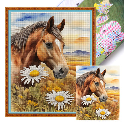 Horse - 11CT Stamped Cross Stitch 40*50CM