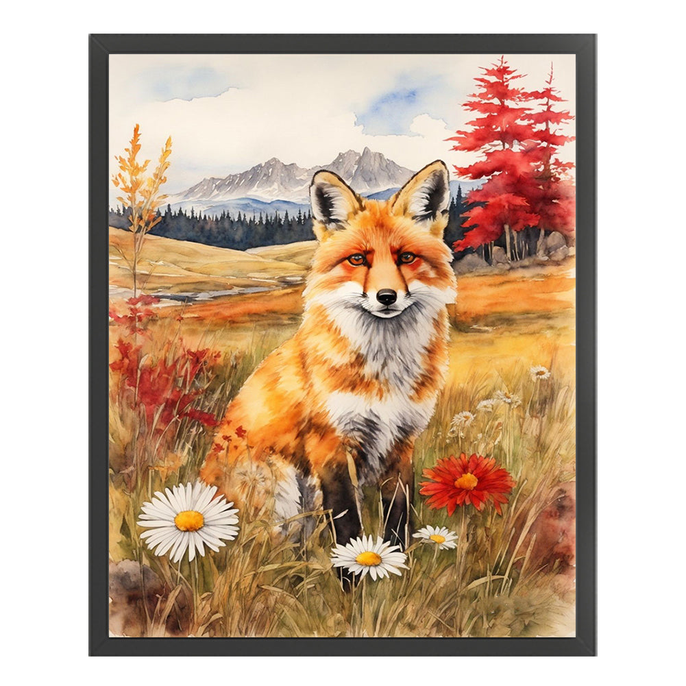 Fox - 11CT Stamped Cross Stitch 40*50CM