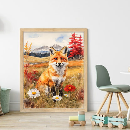 Fox - 11CT Stamped Cross Stitch 40*50CM