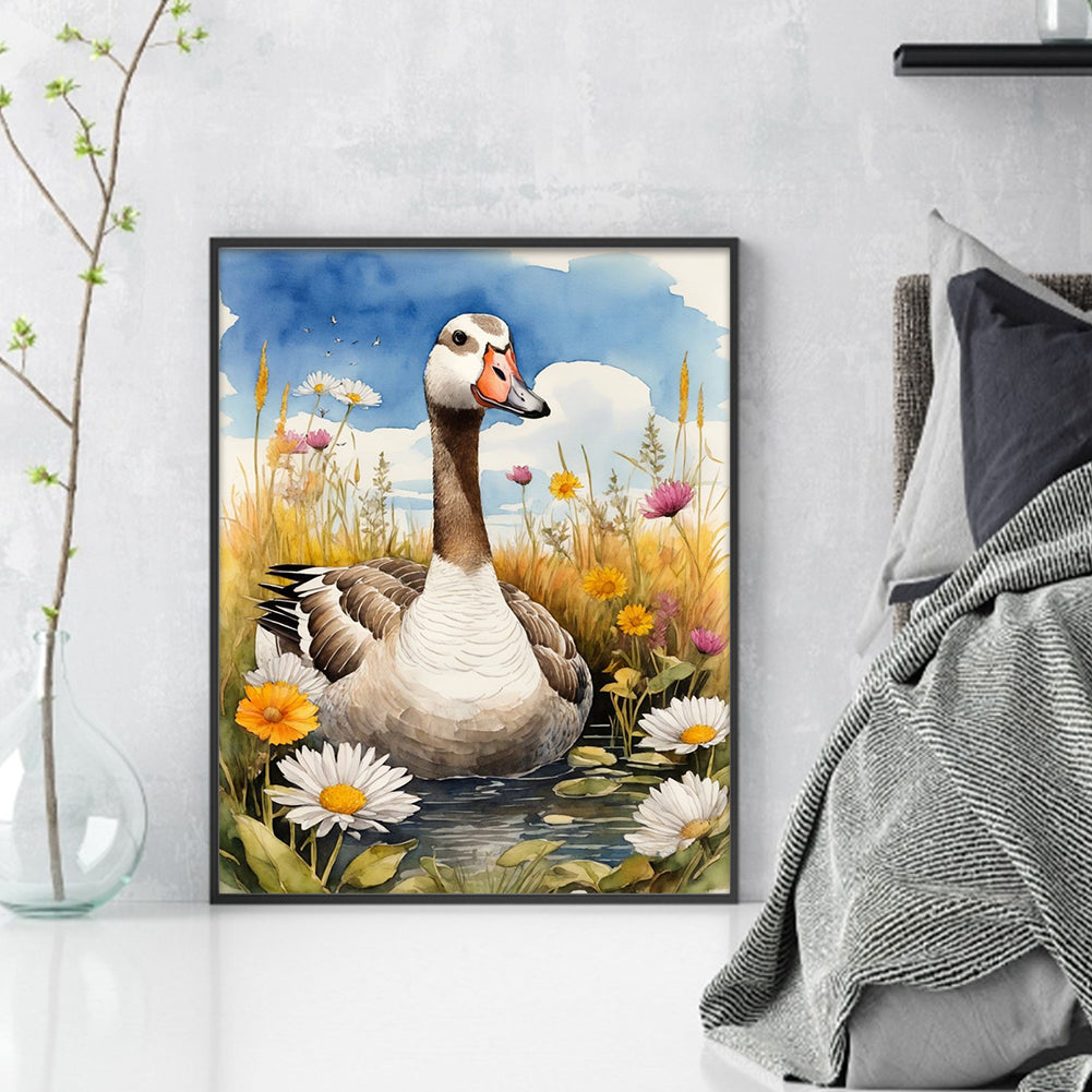 Duck - 11CT Stamped Cross Stitch 40*50CM