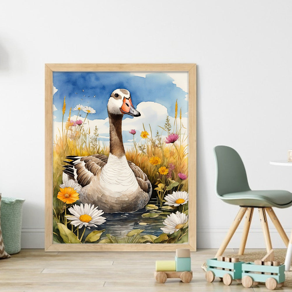 Duck - 11CT Stamped Cross Stitch 40*50CM