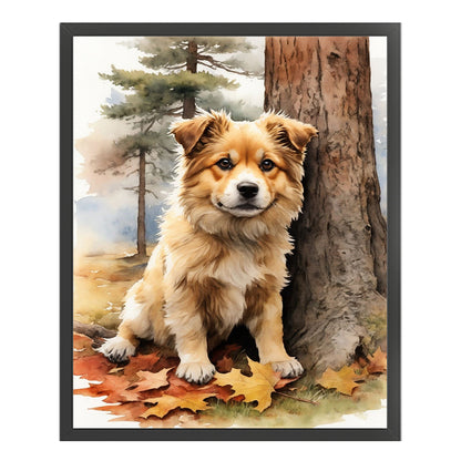 Puppy - 11CT Stamped Cross Stitch 40*50CM