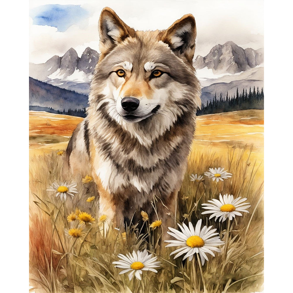 Wolf - 11CT Stamped Cross Stitch 40*50CM