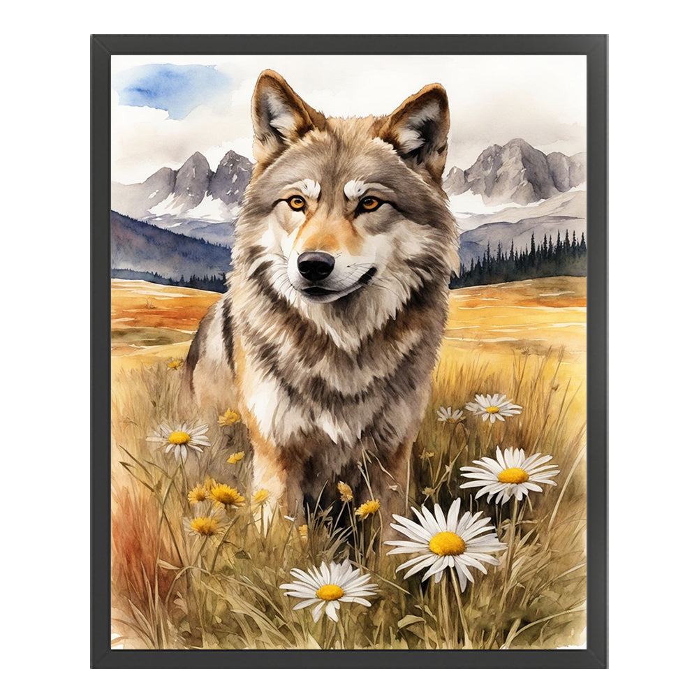 Wolf - 11CT Stamped Cross Stitch 40*50CM