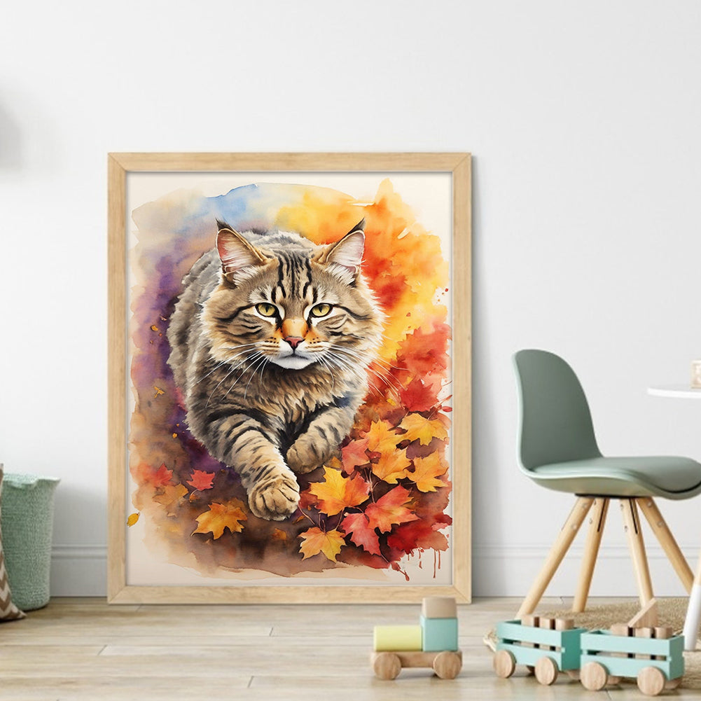 Cat - 11CT Stamped Cross Stitch 40*50CM