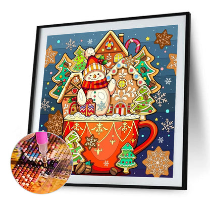 Christmas Sweet Drink - Full AB Round Drill Diamond Painting 40*40CM