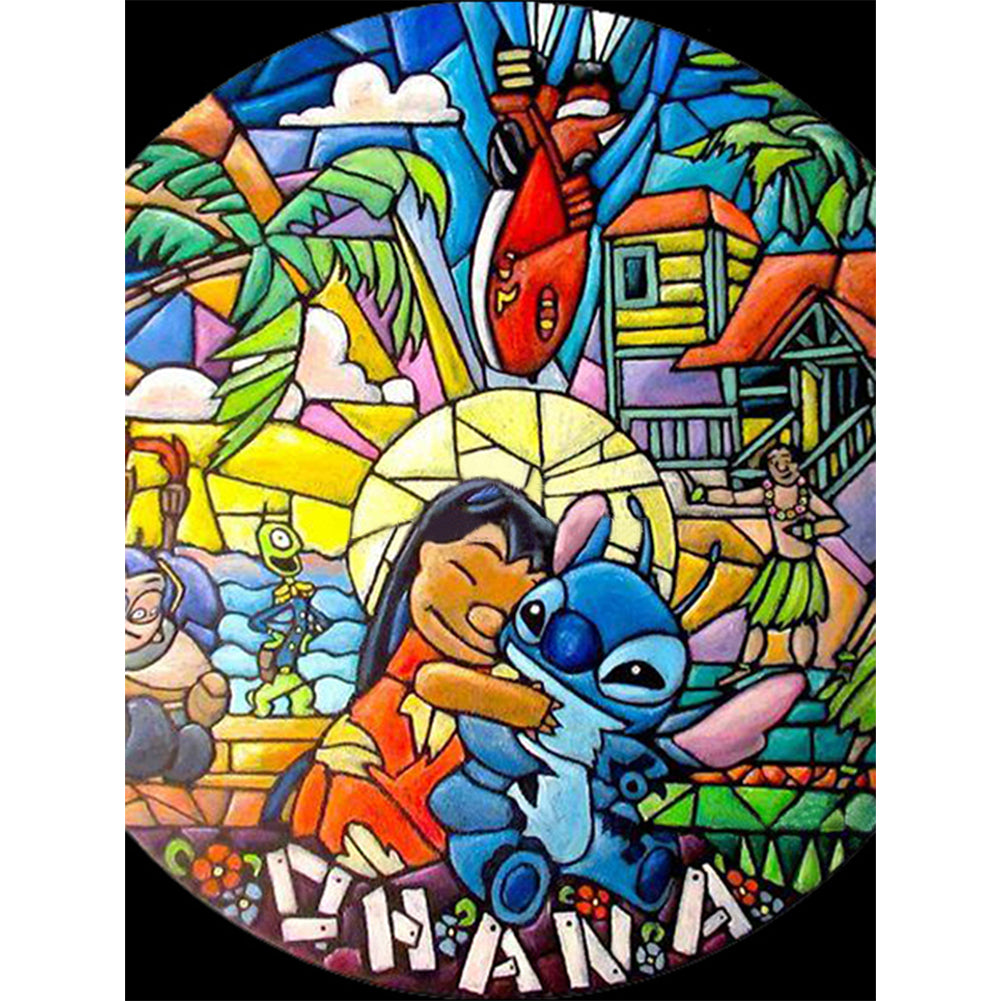 Cartoon - 11CT Stamped Cross Stitch 50*65CM
