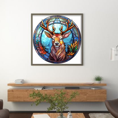 Christmas Elk - 18CT Stamped Cross Stitch 20*20CM