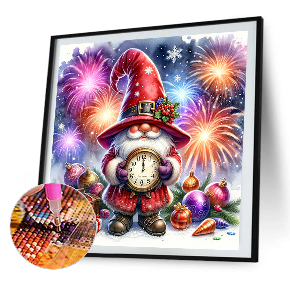 New Year'S Eve Goblin - Full AB Round Drill Diamond Painting 40*40CM