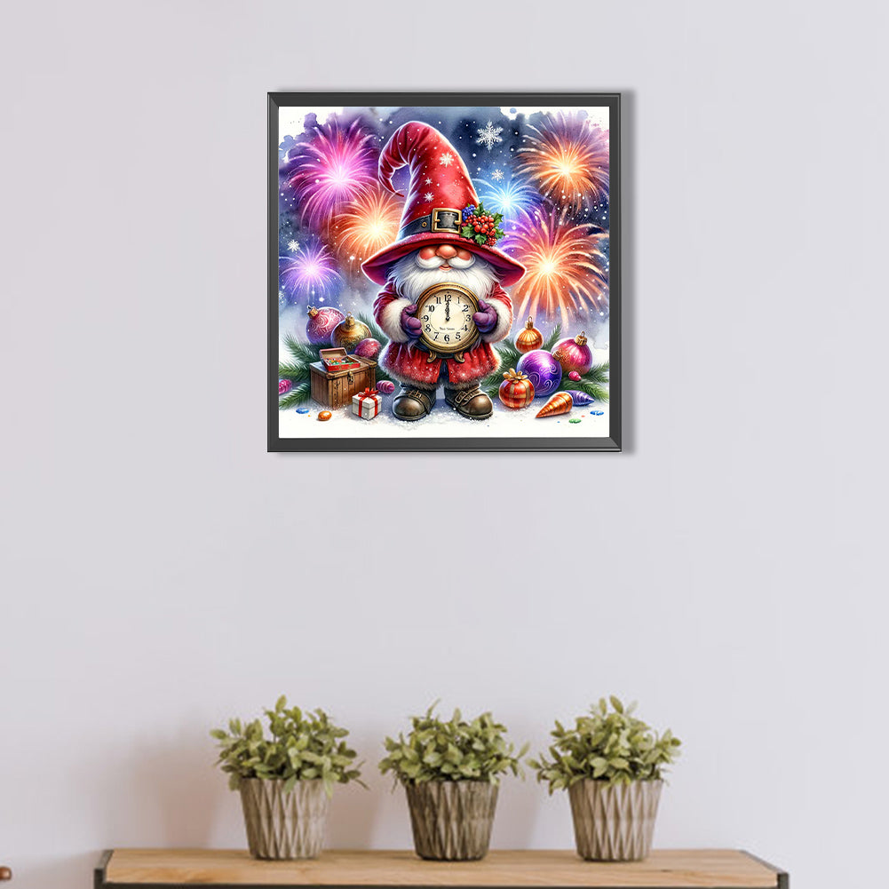 New Year'S Eve Goblin - Full AB Round Drill Diamond Painting 40*40CM