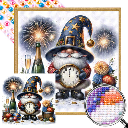 New Year'S Eve Goblin - Full AB Round Drill Diamond Painting 40*40CM