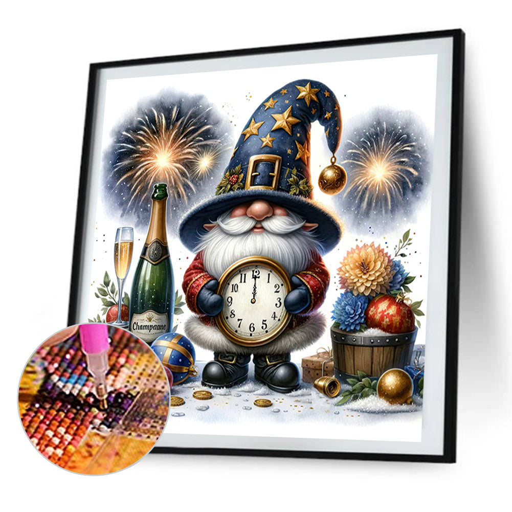 New Year'S Eve Goblin - Full AB Round Drill Diamond Painting 40*40CM