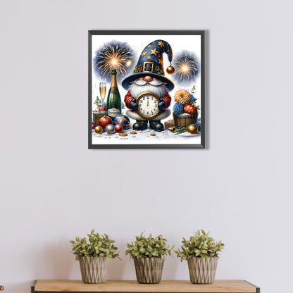 New Year'S Eve Goblin - Full AB Round Drill Diamond Painting 40*40CM