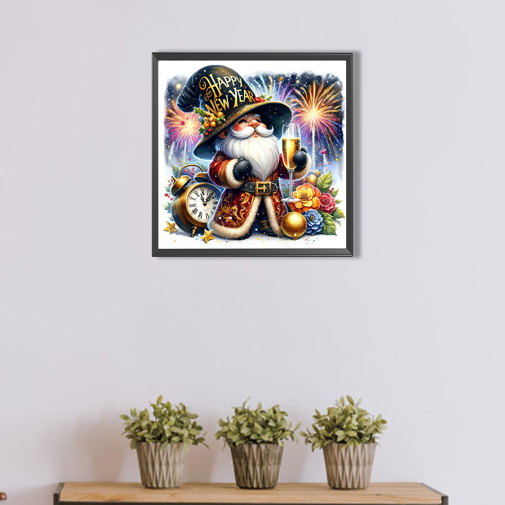 New Year'S Eve Goblin - Full AB Round Drill Diamond Painting 40*40CM