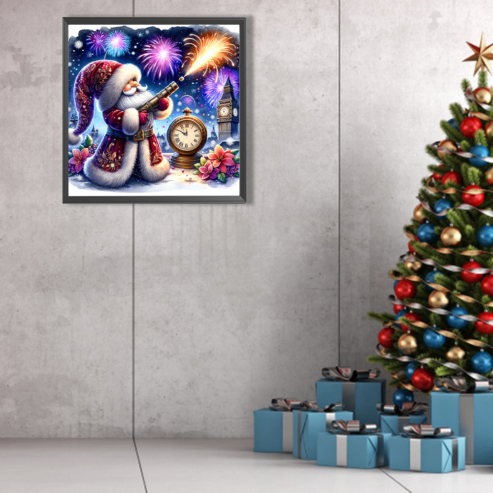 New Year'S Eve Goblin - Full AB Round Drill Diamond Painting 40*40CM