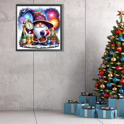 New Year'S Eve Goblin - Full AB Round Drill Diamond Painting 40*40CM