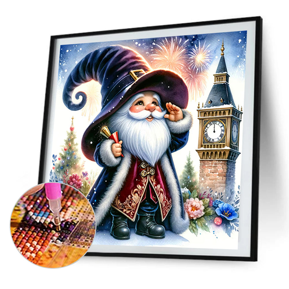 New Year'S Eve Goblin - Full AB Round Drill Diamond Painting 40*40CM