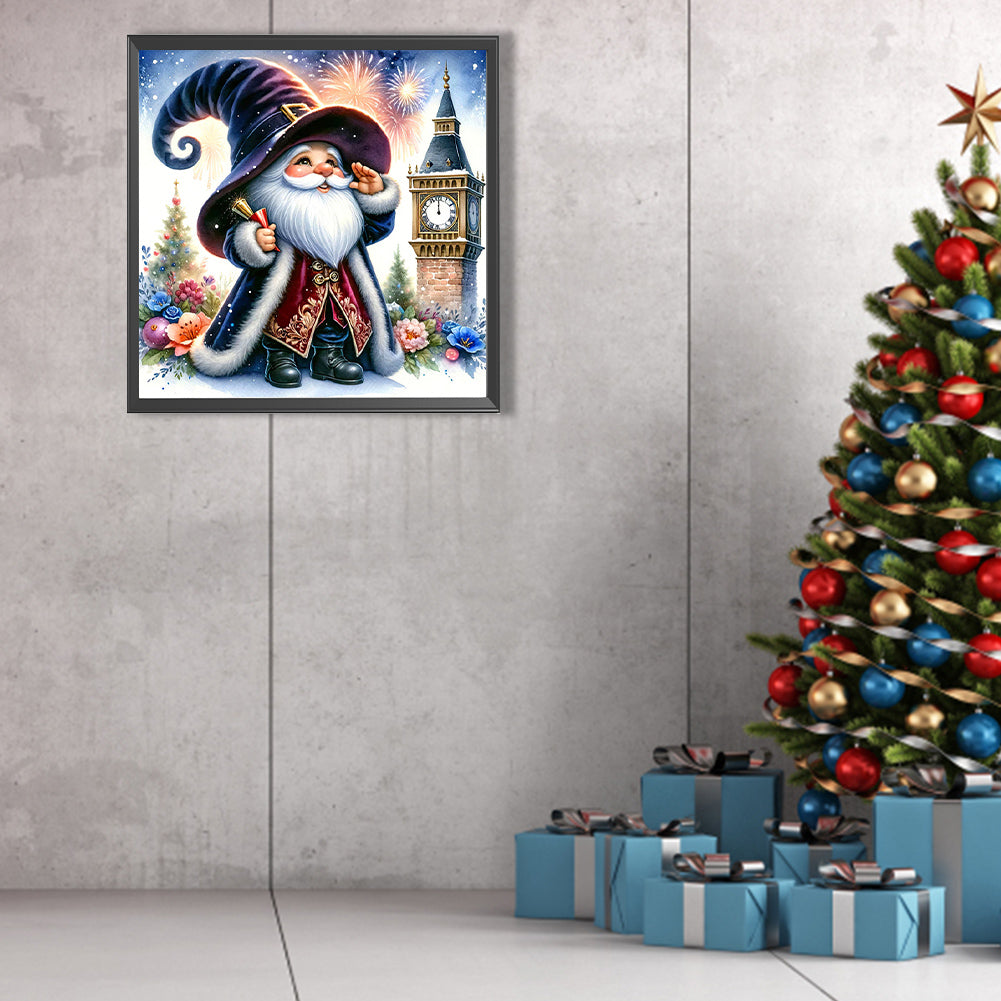 New Year'S Eve Goblin - Full AB Round Drill Diamond Painting 40*40CM