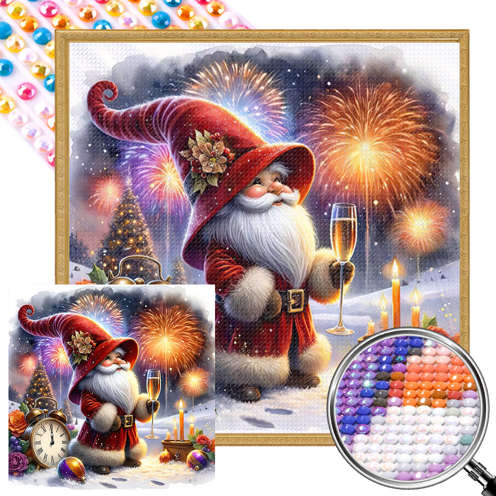 New Year'S Eve Goblin - Full AB Round Drill Diamond Painting 40*40CM