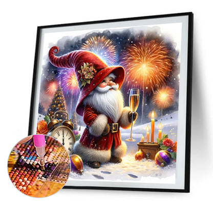 New Year'S Eve Goblin - Full AB Round Drill Diamond Painting 40*40CM