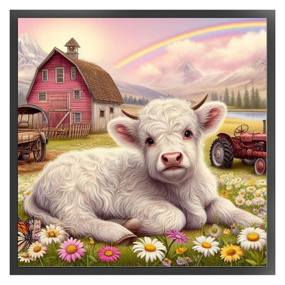 Cute Calf - 11CT Stamped Cross Stitch 40*40CM