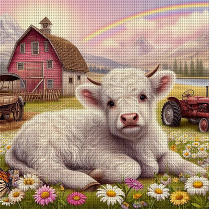 Cute Calf - 11CT Stamped Cross Stitch 40*40CM