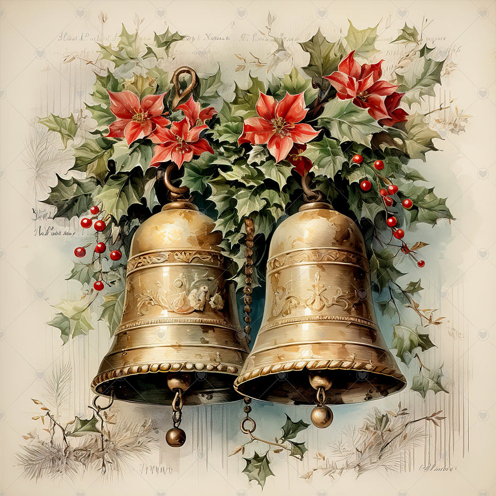 Christmas Bells - Full Square Drill Diamond Painting 30*30CM