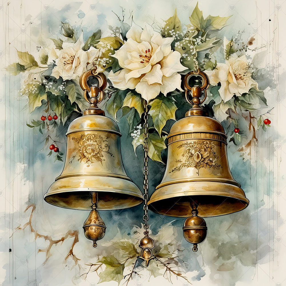 Christmas Bells - Full Square Drill Diamond Painting 30*30CM