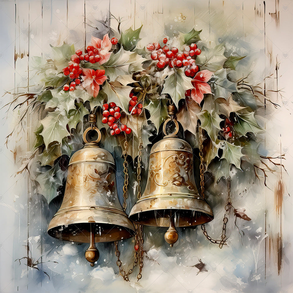 Christmas Bells - Full Square Drill Diamond Painting 30*30CM