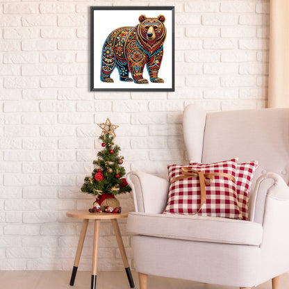 Gorgeous Bear - Special Shaped Drill Diamond Painting 30*30CM