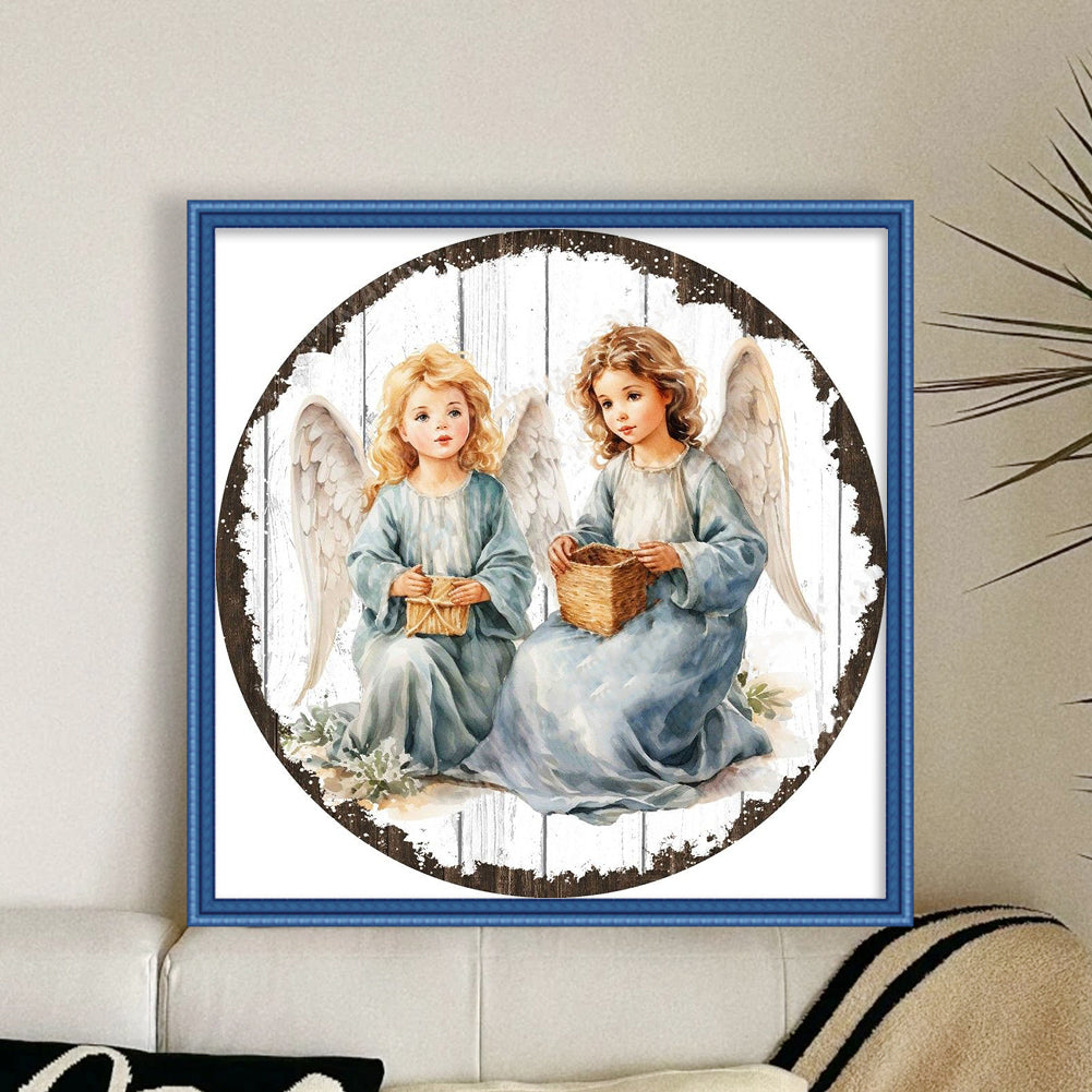 Angel Girl - 11CT Stamped Cross Stitch 50*50CM