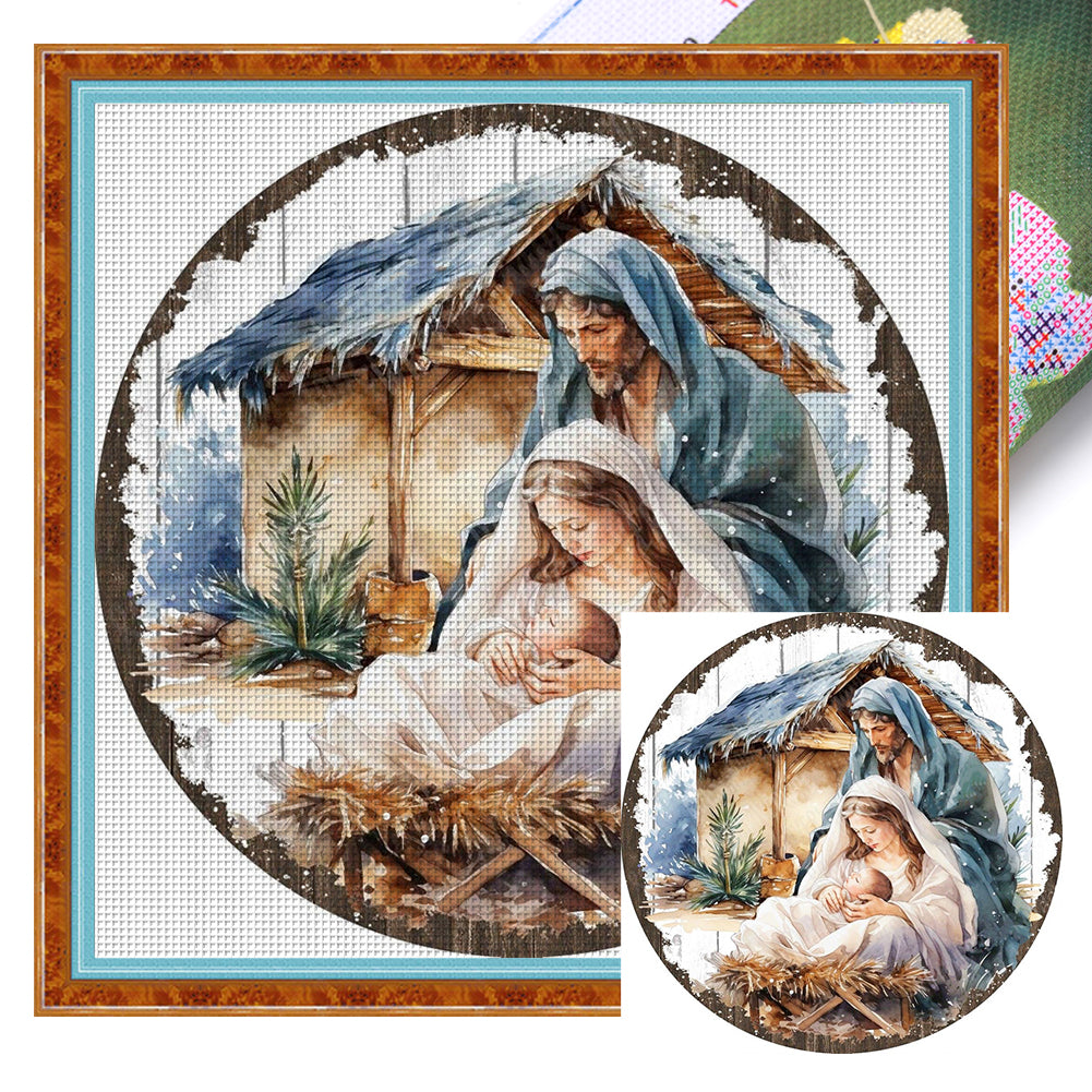 Nativity - 11CT Stamped Cross Stitch 50*50CM